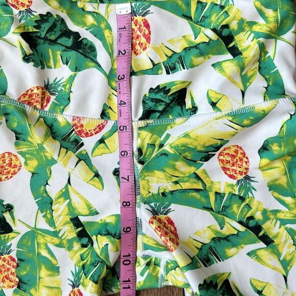 NWOT WILDFOX Sweat Palm and Pineapple Leggings size S high waist - Picture 3 of 9